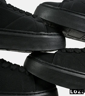 کفش کژوال مردانه چرمی مشکی ZARA مدل 7371