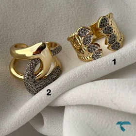 انگشتر طلایی نگین‌دار Ring-8686-L