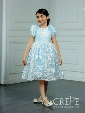 پیراهن تور کمر مرواریدی