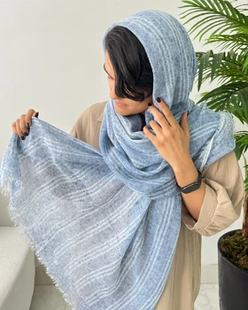 شال کنفی آبرنگی ریشه دار وارداتی 4484