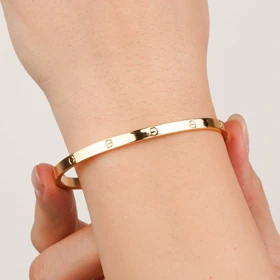 دستبند النگویی استیل کارتیه مناسب برای سایز 2