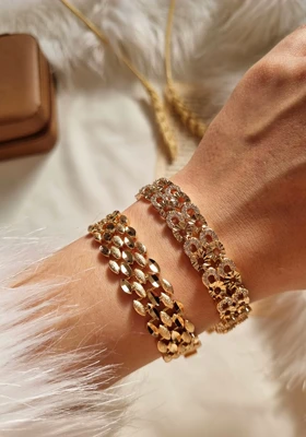 دستبند طرح طلا لوکس ژوپینگ D3