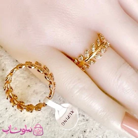 انگشتر زنانه ژوپینگ مدل شاخه های برگ کد 3991