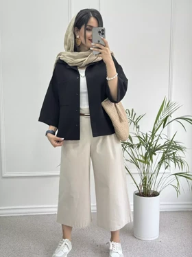 مانتو شومیزی باکسی آبنباتی