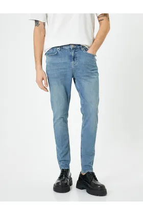 شلوار جین Skinny Fit - Michael Jean 4SAM40075ND