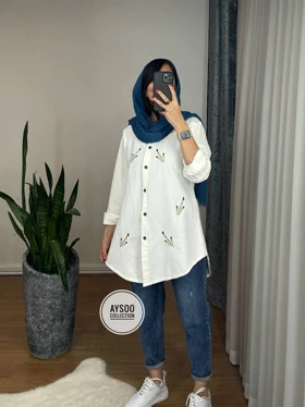 مانتو گلدوزی رزا(ایراد دار)