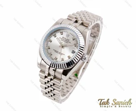 ساعت رولکس دیت جاست زنانه تمام سیلور Rolex-4954-L