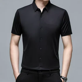 پیراهن غواصی آستین کوتاه مشکی مردانه فول کش اعلا درجه یک#