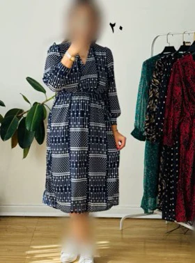 پیراهن حریر سرمه سری 20