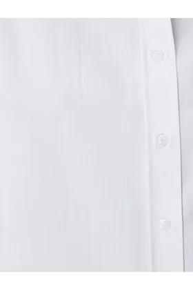 پیراهن آستین بلند دکمه دار پنبه‌ای برش استاندارد 4SAK60190UW