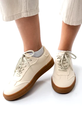 کفش ونس بندی کتان زنانه