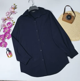 مانتو کیمونو مدل پرتو کد 50270 (سورمه ای)