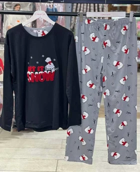 بلوز شلوار سایز بزرگ زنانه الیتول کد1195-12-B