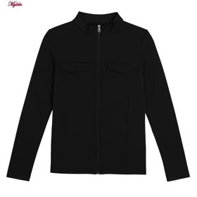 تیشرت آستین بلند ورزشی زنانه رنگ مشکی ماییلدا مدل 5345-713