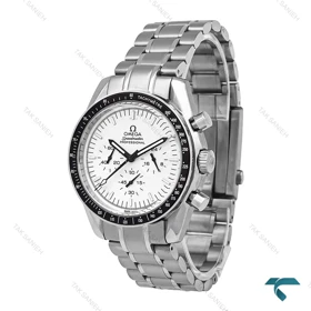 ساعت مردانه امگا اسپیدمستر پروفشنال نقره ای صفحه سفید Omega-6803-G