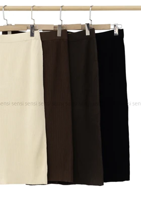 دامن بافت پشت چاک کد1004594