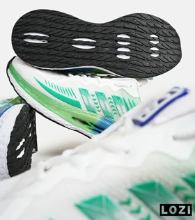 کفش کتانی مردانه سفید سبز آبی ADIDAS running