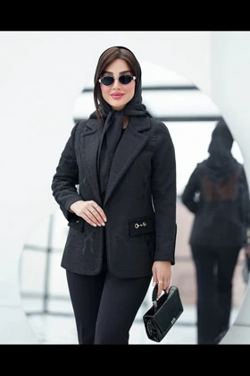 کت یقه انگلیسی پاپیون