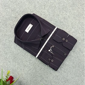 پیراهن استین بلند مردانه ( قواره کلاسیک-قواره معمولی )- پیراهن مجلسی طرحدار مردانه