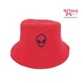 کلاه باکت هد دخترانه/ bucket/ رنگ قرمز آلین