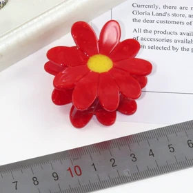 کلیپس مو زنانه مدل گل بابونه کد 1448