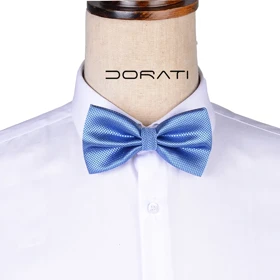 ست پاپیون و دکمه سرآستین آبی 7142