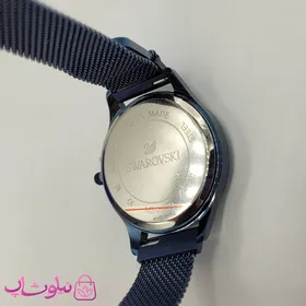 ساعت مچی سواروسکی زنانه موتور ژاپن مدل آبی