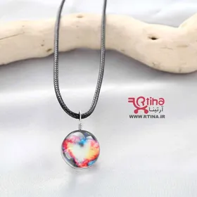 گردنبند شب نمای رزینی مدل گوی کهکشان