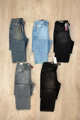 شلوار جین نیم بگ