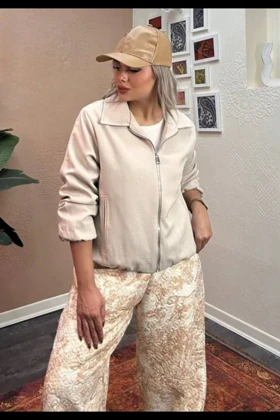 شلوار بگ ژاکارد