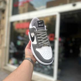 کتانی نایک SB Dunk سفید طوسی کد 5766