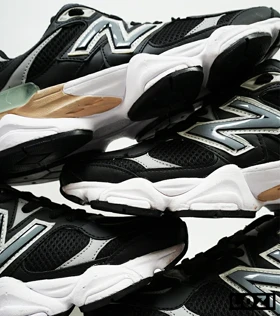 کفش کتانی مردانه و زنانه مشکی طوسی NEW BALANCE 9060 مدل 4972