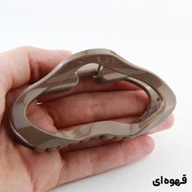 کلیپس دخترانه مدل منحنی ترند (قهوه‌ای)