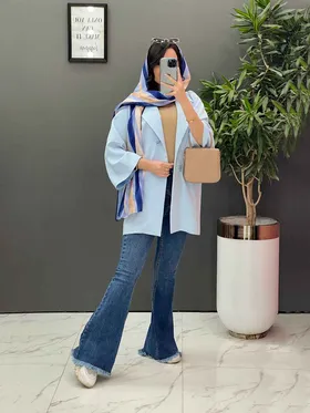 مانتو پانچ کتی چهاردکمه