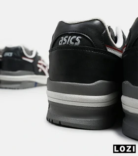 کفش کتانی مردانه مشکی سفید قرمز ASICS TIGER RUNNER II