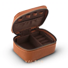 کیف جواهرات چرم یلسان مدل آسا کد 146-HRM