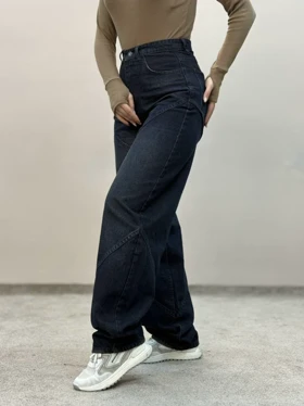 شلوار جین بالنی سورمه ای 3869