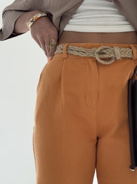 شلوار کمربند کنفی