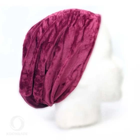 دستمال سر مخمل پلار ساده (قرمز)