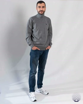 پلیور یقه اسکی مردانه U.S.Polo Assn – دو رنگ کاربردی