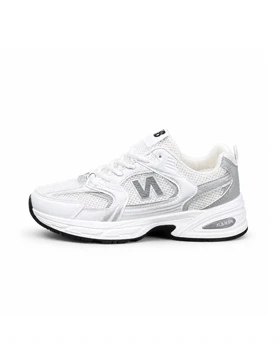 کتانی خارجی مردانه مدل نیوبالانس 530 سفید نقره ای New Balance