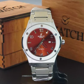 ساعت مچی مردانه هابلوت ژنو HUBLOT تاریخ دار با قفل پروانه ای کد 2