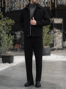 کاپشن فوتر مشکی کارلوتی کد j201