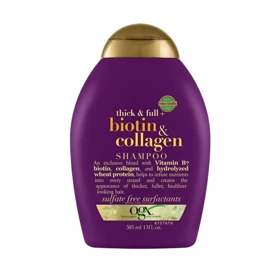 شامپو حجم‌دهنده و تقویت‌کننده او جی ایکس, مدل Biotin & Collagen مناسب برای موهای معمولی تا متوسط حجم 385ml