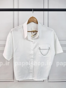 شومیز کراپ زنجیردار پشت کش