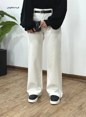 شلوار کتان نیم بگ 1