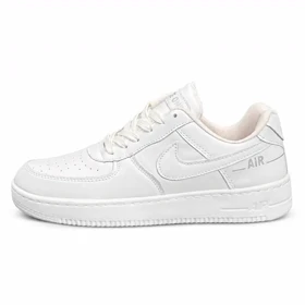 کفش کتانی مردانه زنانه و بزرگ پا مدل ایرفورس سفید Nike Air Force