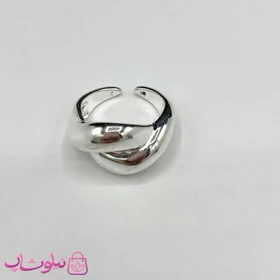 انگشتر زنانه طرح ساده آبکاری نقره