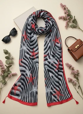 شال حریر ستاره