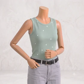 تاپ زنانه کبریتی طرح قلبی | آی بولک
